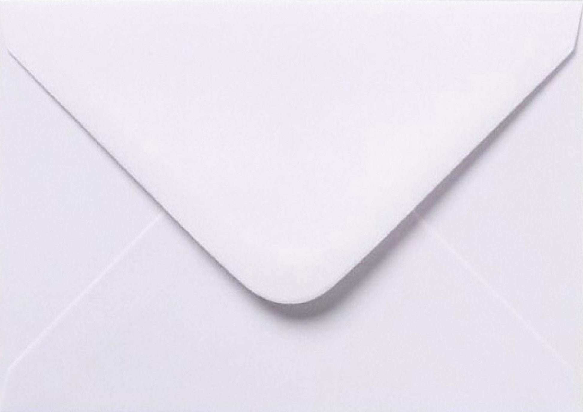 125mm x 175mm White Envelopes Gummed Diamond Flap 100gsm