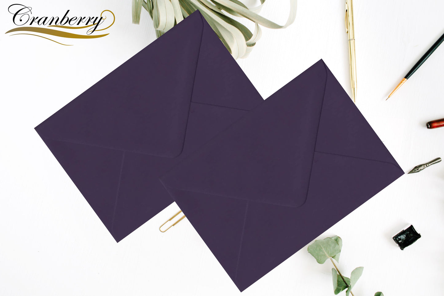 5x7 Aubergine Coloured Envelope Premium 120gsm Weght