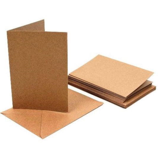 5x7 Kraft Card Blanks and 5x7 Kaft Envelopes