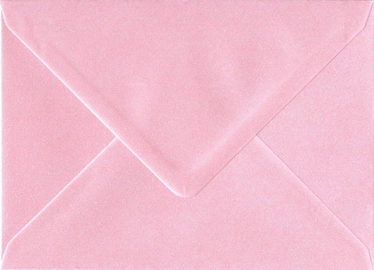 C6 Pink Envelopes Pearlescent Shimmer 114mm x 162mm for A6 Cards