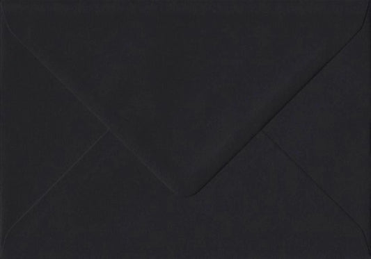 C6 Black Envelope Gummed 114mm x 162mm 100gsm