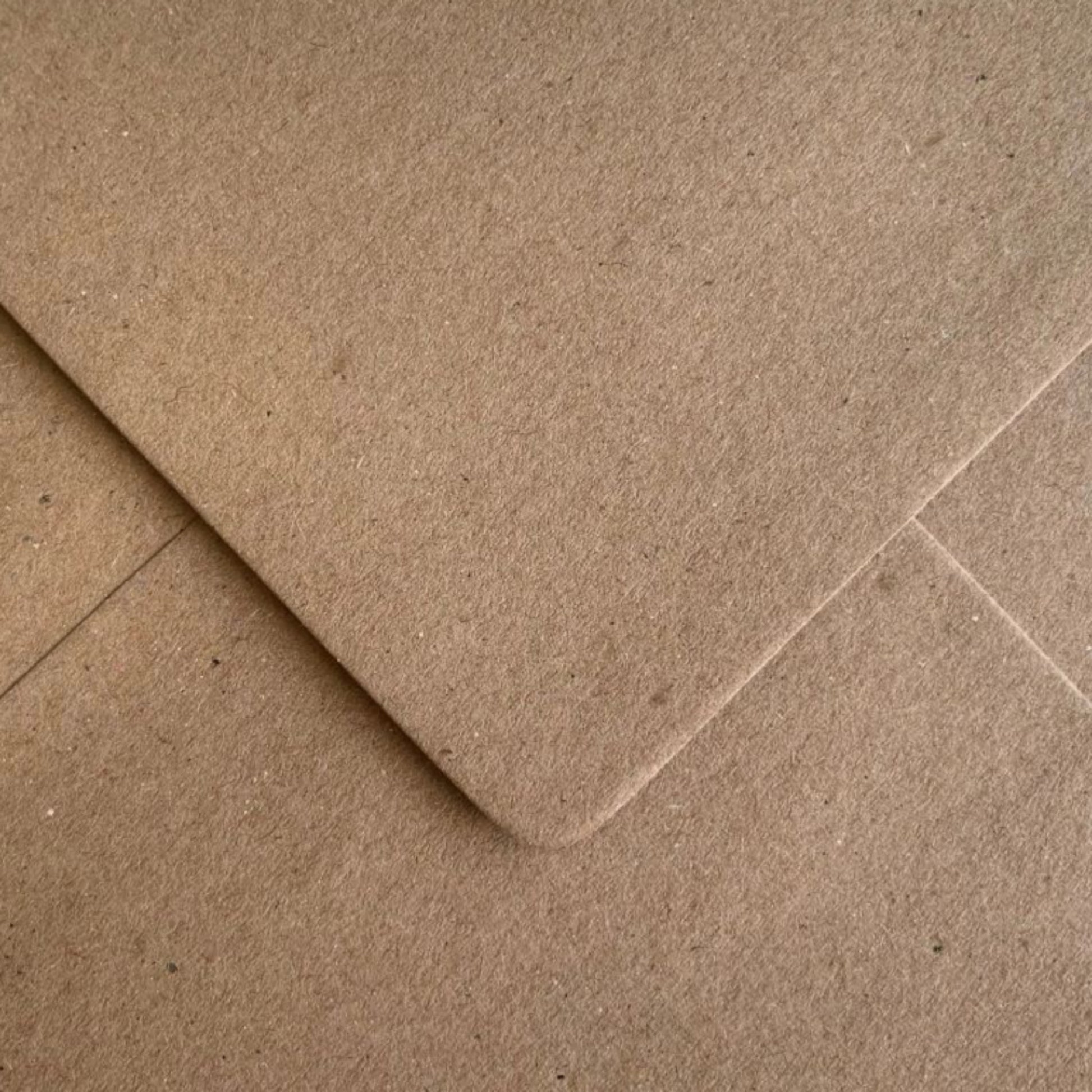 C6 Kraft Fleck Envelopes Recycled Gummed 114mm x 162mm
