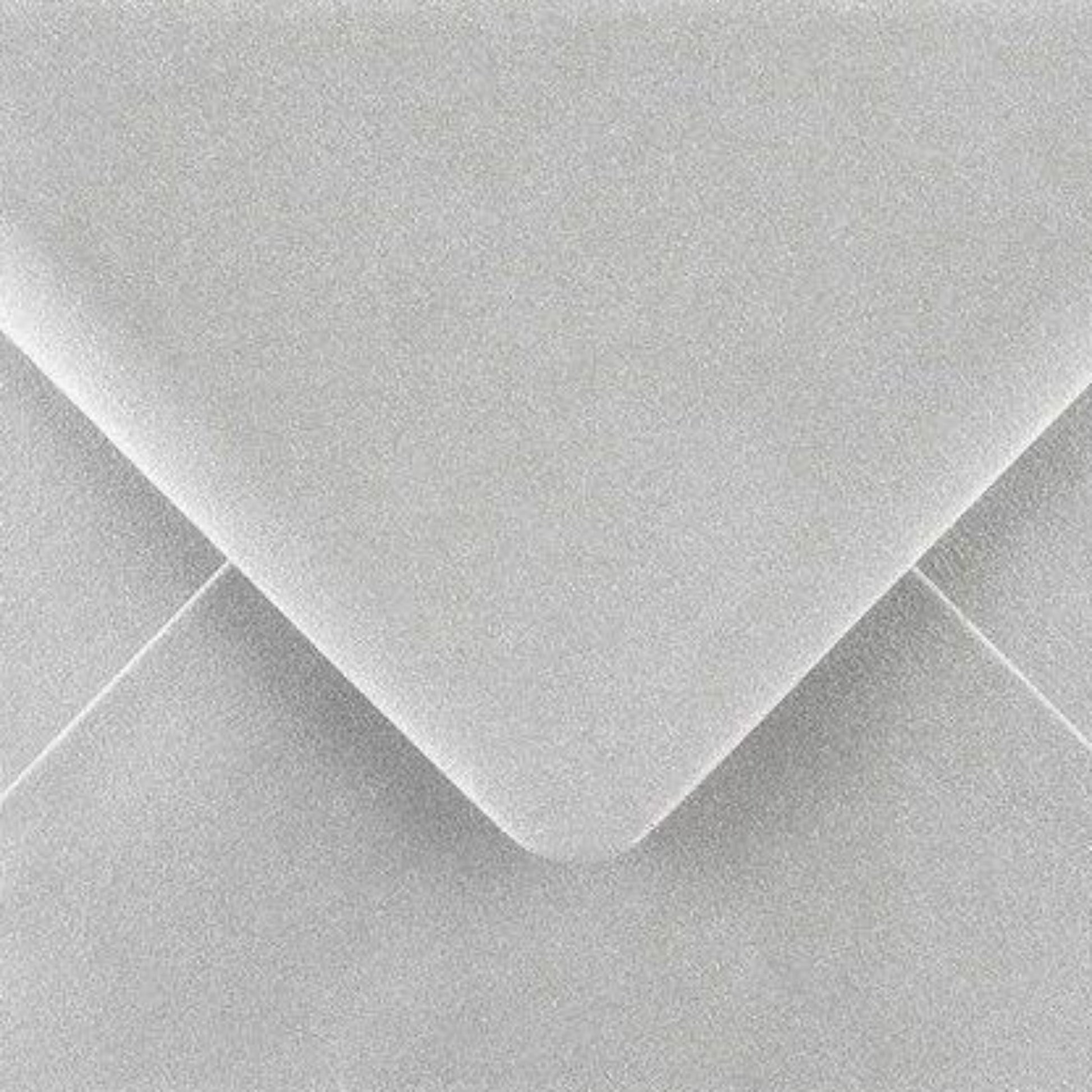 C6 Silver Envelope Metallic Pearlescent Shimmer
