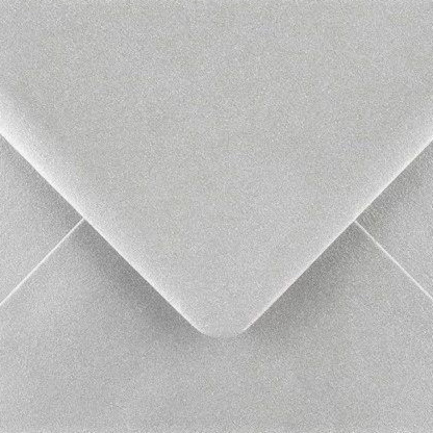 C7 Metallic Pearl Silver Envelopes Gummed 100gsm 81mm x 111mm