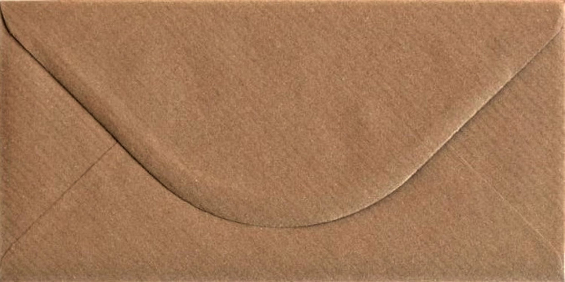 DL Ribbed Kraft Envelopes Recycled Brown Gummed 110mm x 220mm