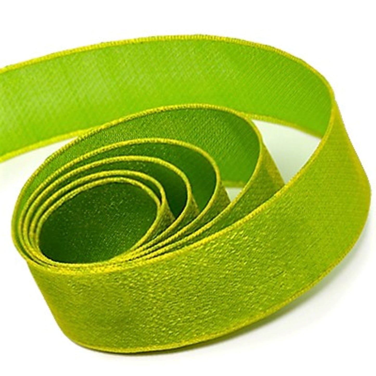 Lime Green Combination Two Tone Chiffon Ribbon 38mm