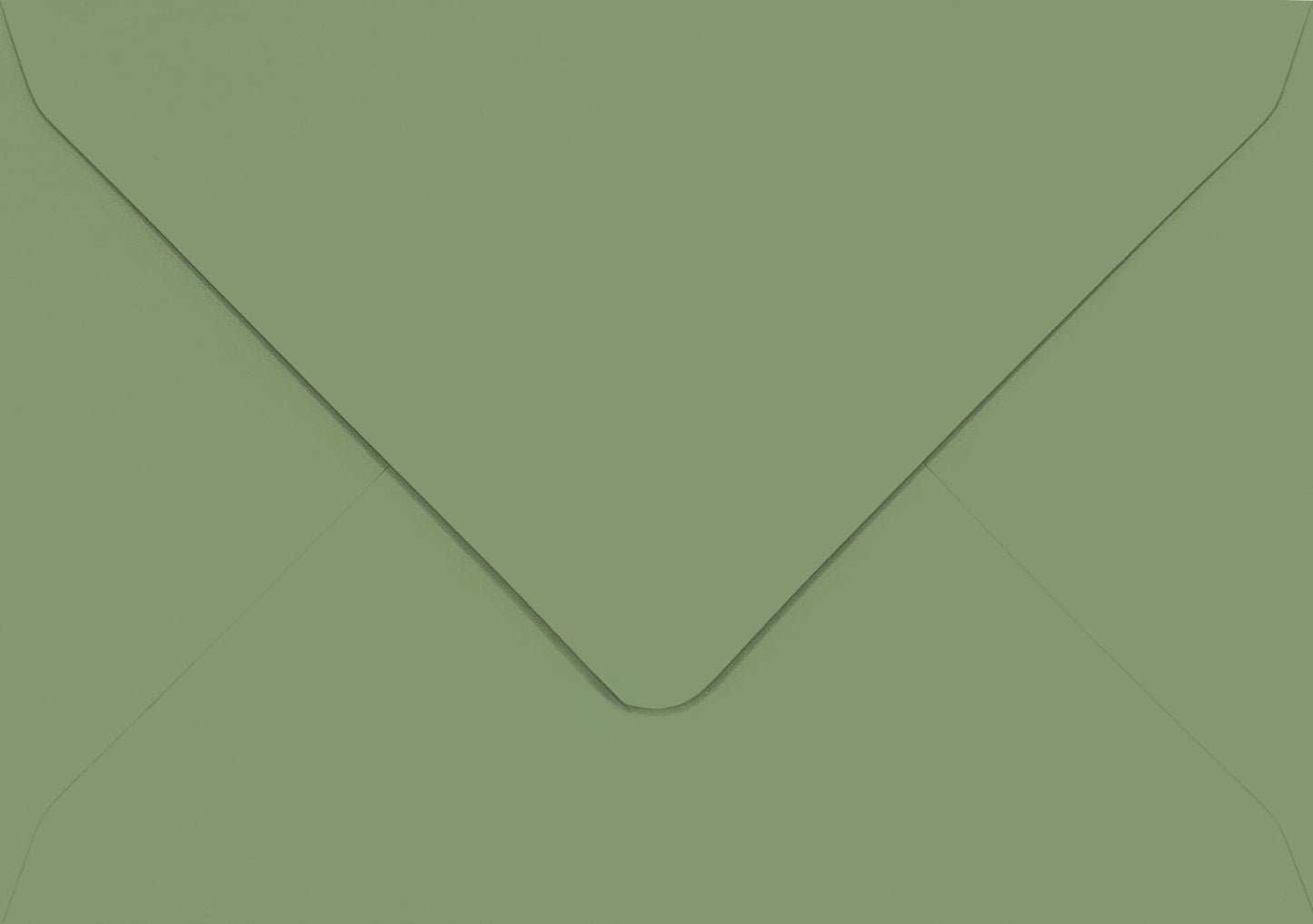 5x7 Olive Green Envelopes Coloured