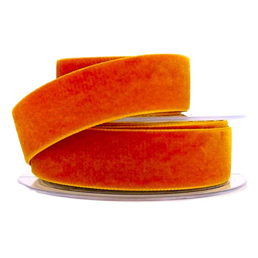 Burnt Orange Velvet Ribbon