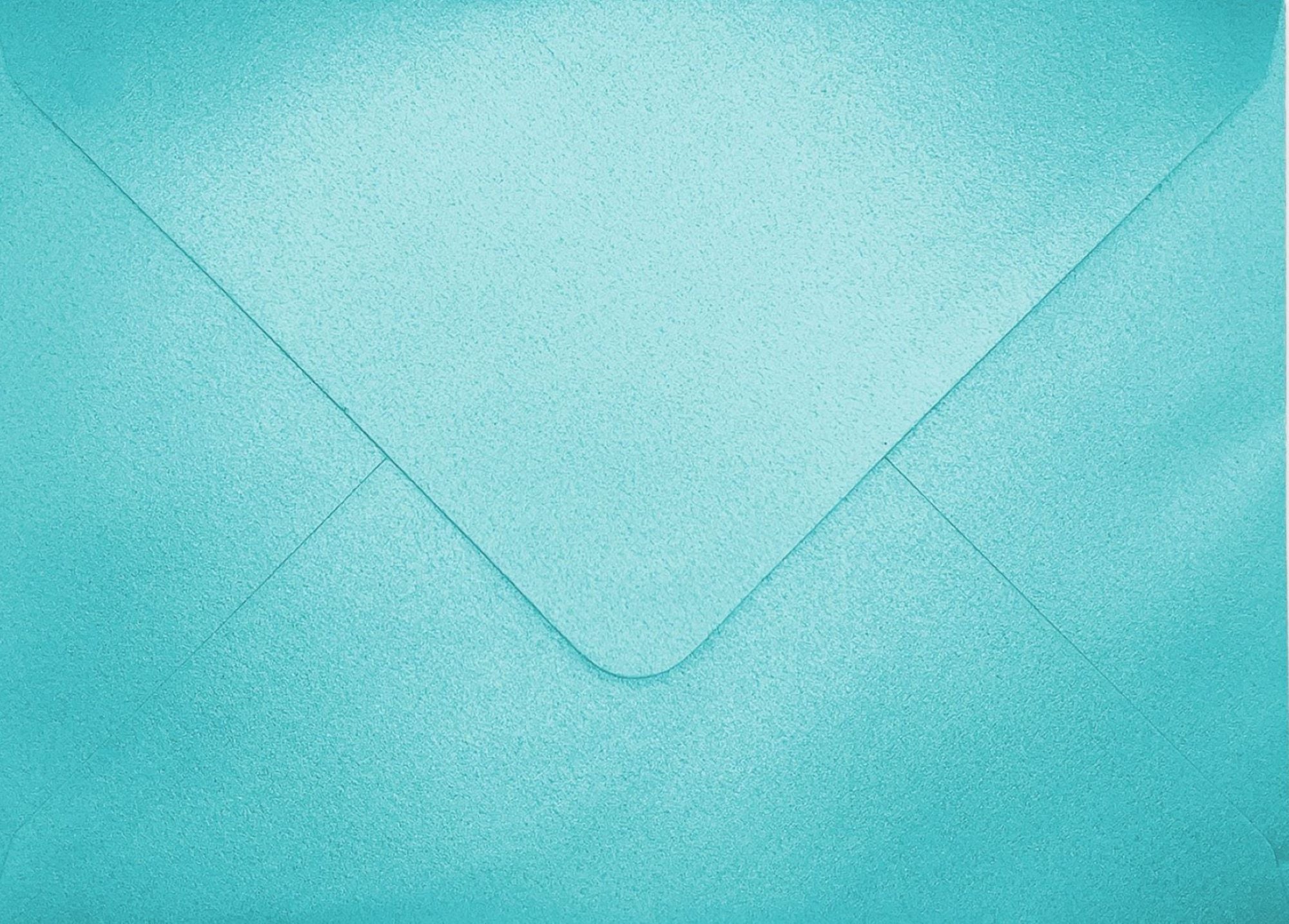 C6 Turquoise Pearlescent Shimmer Envelope