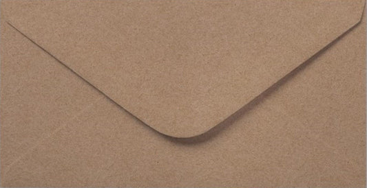 DL Kraft Envelopes Premium 110gsm 110mm x 220mm Recycled