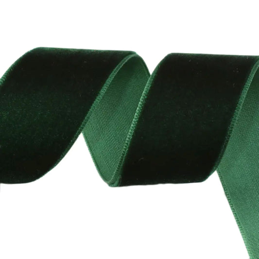 Dark Green Velvet Ribbon