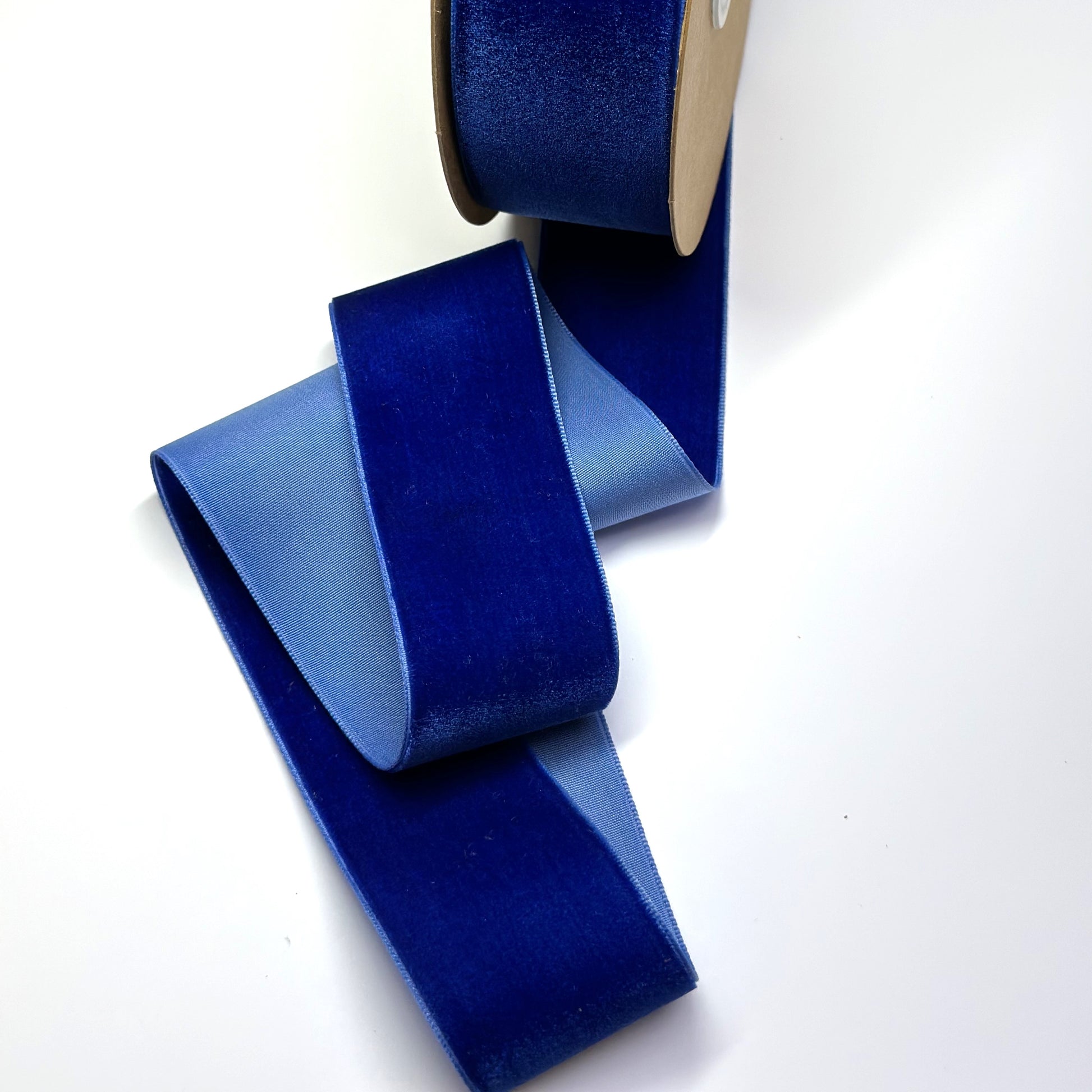 Royal Blue Velvet Ribbon 38mm Width