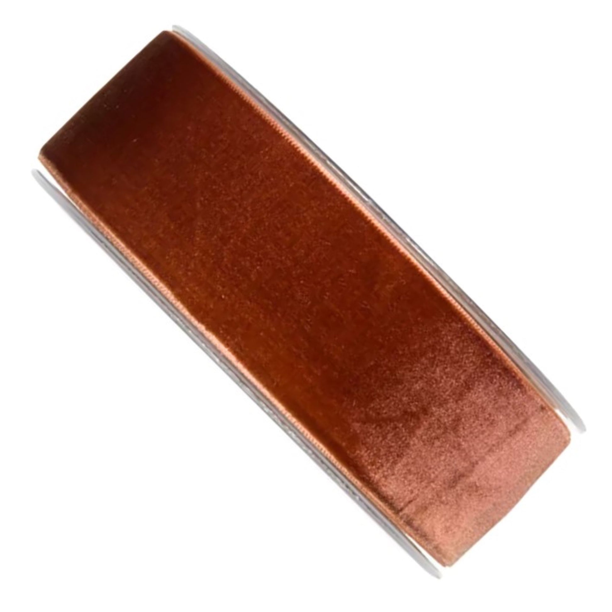 Rust Brown Velvet Ribbon 38mm Width