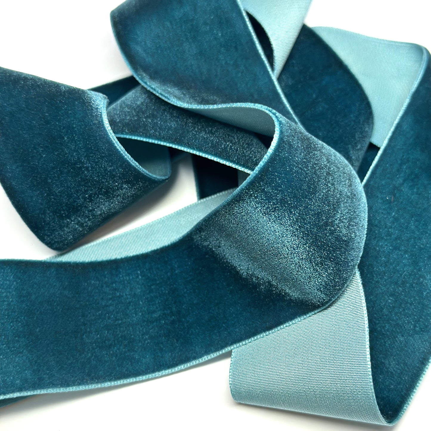 Velvet Ribbon Petrol Blue / Teal