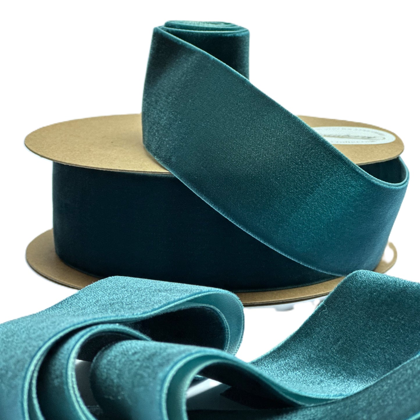 Velvet Teal Petrol Blue Ribbon