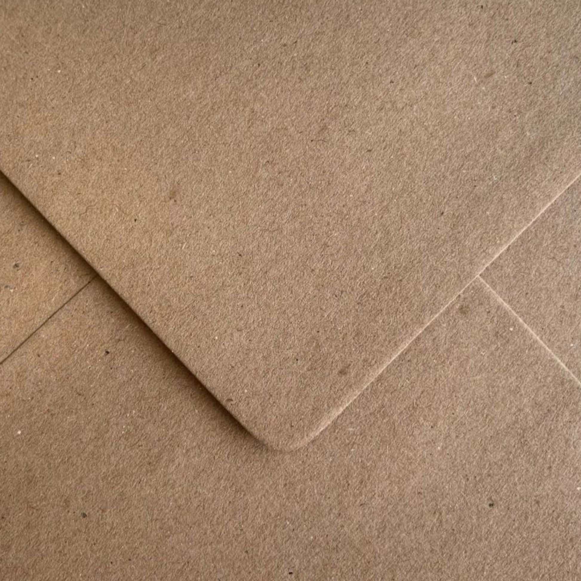 C7 Kraft Brown Fleck Envelopes Recycled Gummed 81x111mm